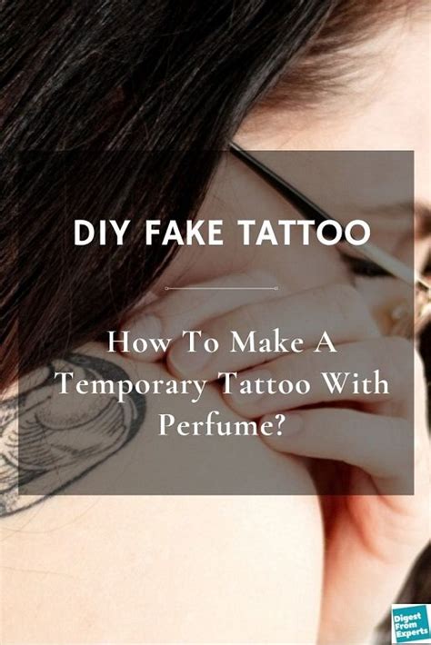 using perfume and water for tattoo fake|make your own temporary tattoo.